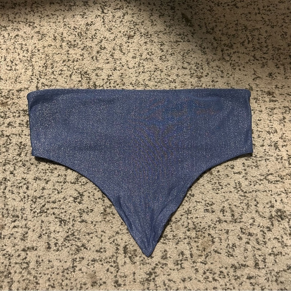 PacSun L.A. Hearts Blue & Silver Tube Top Size Medium